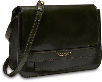 Сумка кросс-боди женская The Bridge Lucrezia 04193001/I2 темно-зеленая натур.кожа - купить недорого с доставкой в интернет-магазине