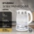 Чайник электрический Hyundai HYK-G4033 1.7л. 2200Вт белый/серебристый корпус: стекло - цена, купить или заказать с доставкой в интернет-магазине Чайник электрический Hyundai HYK-G4033 1.7л. 2200Вт белый/серебристый корпус: стекло - купить недорого с доставкой в интернет-магазине
