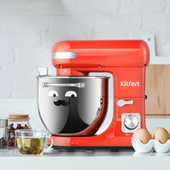 Миксер планетарный Kitfort КТ-3416-1 1400Вт красный - купить недорого с доставкой в интернет-магазине
