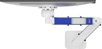 Кронштейн для мониторов Ultramounts UM743WB белый/синий 24"-57" макс.30кг крепление к столешнице поворот и наклон - купить недорого с доставкой в интернет-магазине