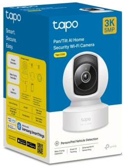 Камера видеонаблюдения IP TP-Link Tapo C232 Wi-Fi 4-4мм цв. корп.:белый - купить недорого с доставкой в интернет-магазине
