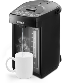 Термопот Kitfort КТ-2508-1 4л. 750Вт черный - купить недорого с доставкой в интернет-магазине