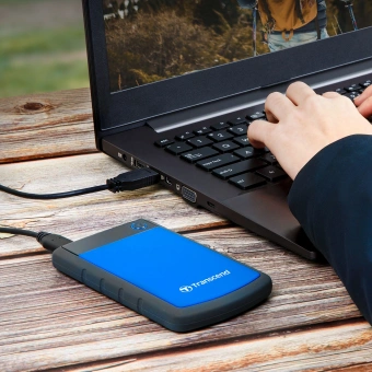 Жесткий диск Transcend USB3.0 2TB TS2TSJ25H3B StoreJet 25H3 (5400rpm) 2.5" синий - купить недорого с доставкой в интернет-магазине