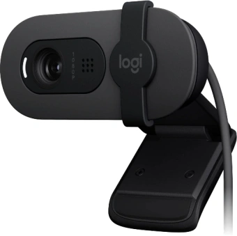 Камера Web Logitech HD Webcam Brio 90 черный 2Mpix (1920x1080) USB-A с микрофоном (960-001581) - купить недорого с доставкой в интернет-магазине