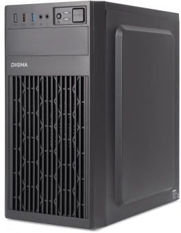 Корпус Digma DCC-MN302 черный без БП mATX 1x80mm 2x120mm 1xUSB2.0 1xUSB3.0 audio - купить недорого с доставкой в интернет-магазине