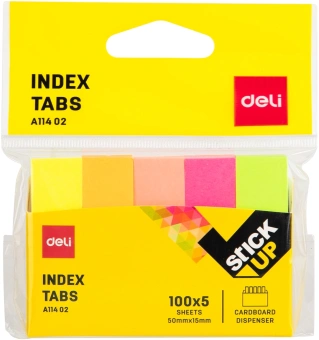 Закладки самокл. бумажные Deli EA11402 50x15мм 5цв.в упак. 100лист европодвес - цена, купить или заказать с доставкой в интернет-магазине Закладки самокл. бумажные Deli EA11402 50x15мм 5цв.в упак. 100лист европодвес - купить недорого с доставкой в интернет-магазине