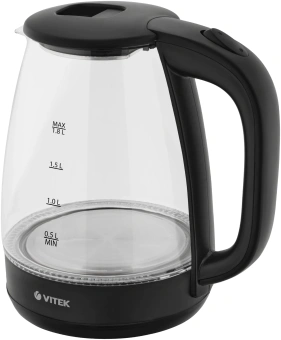 Чайник электрический Vitek VT-7004 1.8л. 1850Вт разноцветный корпус: стекло/пластик - купить недорого с доставкой в интернет-магазине