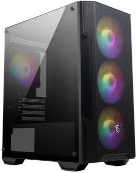 Корпус MSI MAG Forge M100A черный без БП mATX 2x120mm 2xUSB2.0 1xUSB3.0 audio bott PSU - купить недорого с доставкой в интернет-магазине