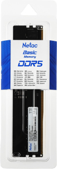 Память DDR5 16GB 4800MHz Netac NTBSD5P48SP-16 Basic RTL Gaming PC5-38400 CL40 DIMM ECC 288-pin 1.1В original Intel Ret - купить недорого с доставкой в интернет-магазине