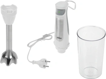 Блендер погружной Braun MultiQuick 7 MQ7000 WH 1000Вт белый/серебристый - купить недорого с доставкой в интернет-магазине