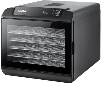 Сушка для фруктов и овощей Kitfort КТ-1904 18под. 500Вт черный - купить недорого с доставкой в интернет-магазине