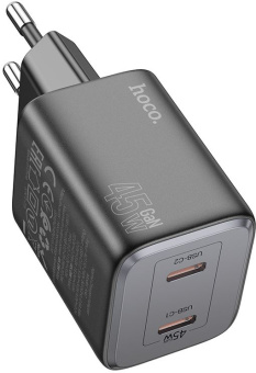 Сетевое зар./устр. Hoco N42 Elogiado 45W (PD+QC+AFC) черный - купить недорого с доставкой в интернет-магазине