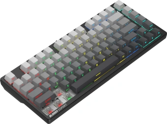 Клавиатура A4Tech MS76 PLUS механическая черный/серый USB Multimedia for gamer LED кабель 1.8м - купить недорого с доставкой в интернет-магазине