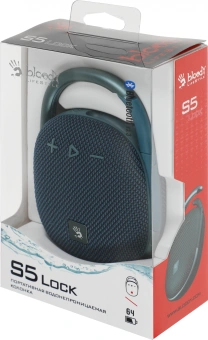 Колонка порт. A4Tech Bloody S5 Lock синий 5.5W 1.0 BT 12м 1200mAh (S5 LOCK BLUE) - купить недорого с доставкой в интернет-магазине