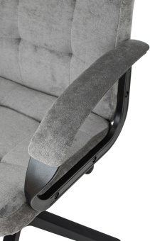 Кресло руководителя Бюрократ CH 002 Fabric серый Light-19 крестов. пластик пластик черный - купить недорого с доставкой в интернет-магазине