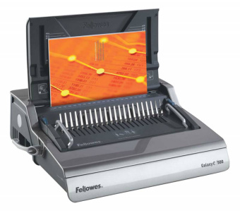 Переплетчик Fellowes Galaxy E (FS-56221) A4/перф.28л.сшив/макс.500л./пластик.пруж. (6-50мм)/электр. - купить недорого с доставкой в интернет-магазине