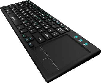 Клавиатура Оклик 830ST черный USB беспроводная slim Multimedia Touch - купить недорого с доставкой в интернет-магазине