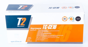 Картридж лазерный T2 E-16 TC-CE16 E16 черный (2500стр.) для Canon FC108/128/206/208/210/220/228/230/310 без чипа - купить недорого с доставкой в интернет-магазине