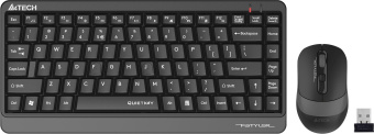 Клавиатура + мышь A4Tech Fstyler FGS1110Q клав:черный/серый мышь:черный/серый USB беспроводная Multimedia - купить недорого с доставкой в интернет-магазине