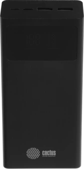 Мобильный аккумулятор Cactus CS-PBFSKA-30000 30000mAh 22.5W 4.5A USB-A/USB-C черный - купить недорого с доставкой в интернет-магазине