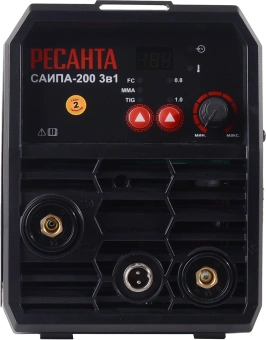 Сварочный полуавтомат Ресанта САИПА-200 инвертор MIG-MAG/ММА/TIG 5.6кВт - купить недорого с доставкой в интернет-магазине