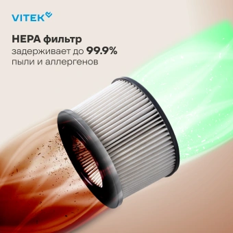 Пылесос Vitek VT-CLS01AQUA 450Вт черный/медный - купить недорого с доставкой в интернет-магазине