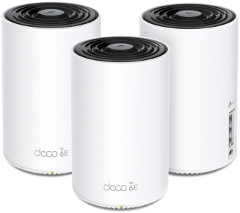 Бесшовный Mesh роутер TP-Link Deco XE75 (DECO XE75(3-PACK)) AXE5400 10/100/1000BASE-TX белый (упак.:3шт) - купить недорого с доставкой в интернет-магазине