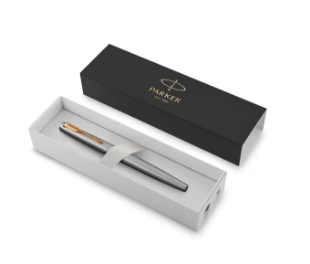 Ручка перьев. Parker Jotter Core F691 (2030948) Stainless Steel GT M сталь нержавеющая подар.кор. - купить недорого с доставкой в интернет-магазине