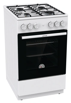 Плита Газовая Gorenje GG5A12WH белый (без крышки) реш.сталь - купить недорого с доставкой в интернет-магазине