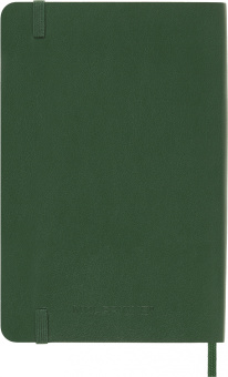Блокнот Moleskine CLASSIC SOFT QP611K15 Pocket 90x140мм 192стр. линейка мягкая обложка зеленый - купить недорого с доставкой в интернет-магазине