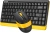 Клавиатура + мышь A4Tech Fstyler FG1110 клав:черный/желтый мышь:черный/желтый USB беспроводная Multimedia (FG1110 BUMBLEBEE) - купить недорого с доставкой в интернет-магазине
