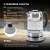 Чайник электрический Hyundai HYK-G8407 1.8л. 2200Вт черный/прозрачный корпус: стекло - купить недорого с доставкой в интернет-магазине