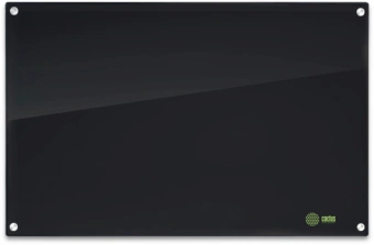 Доска стеклянная Cactus CS-GBD-90X120-BK-TM Сквозное крепление стеклянная черный 90x120см стекло крепления - купить недорого с доставкой в интернет-магазине