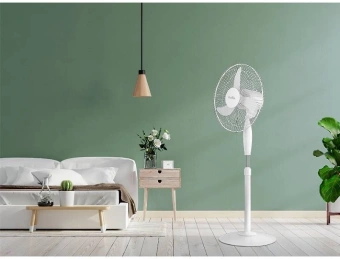 Вентилятор напольный Ballu BFF-806 40Вт скоростей:3 белый - купить недорого с доставкой в интернет-магазине