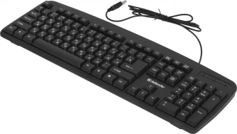 Клавиатура Defender Office HB-910 черный USB - купить недорого с доставкой в интернет-магазине