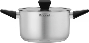 Кастрюля Rondell Blitz RDS-1889 3.2л. d=20см (с крышкой) стальной - цена, купить или заказать с доставкой в интернет-магазине Кастрюля Rondell Blitz RDS-1889 3.2л. d=20см (с крышкой) стальной - купить недорого с доставкой в интернет-магазине