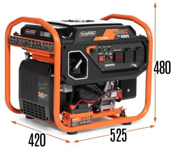 Генератор Daewoo GDA 4600Ei 4.6кВт - купить недорого с доставкой в интернет-магазине