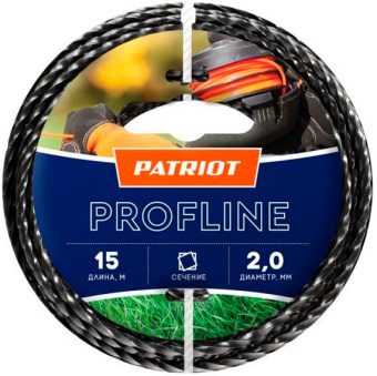 Леска для садовых триммеров Patriot Profline d=2.0мм L=15м (805402201) - купить недорого с доставкой в интернет-магазине