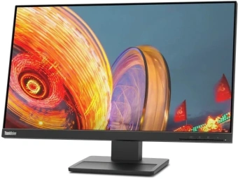 Монитор Lenovo 23.8" ThinkVision E24q-20 черный IPS 4ms 16:9 HDMI M/M матовая HAS Piv 1000:1 300cd 178гр/178гр 2560x1440 75Hz DP 2K 5.05кг - купить недорого с доставкой в интернет-магазине
