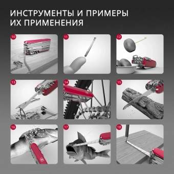 Нож перочинный Victorinox Evoke Alox (0.9411.D221) 136мм 5функц. синий/красный подар.коробка - купить недорого с доставкой в интернет-магазине