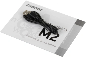 Электронная книга Digma M2 6" E-ink HD Pearl 758x1024 600MHz 128Mb/4Gb/SD/microSDHC/подсветка дисплея темно-серый (в компл.:обложка) - купить недорого с доставкой в интернет-магазине