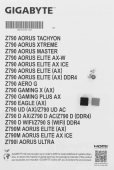 Материнская плата Gigabyte Z790 EAGLE AX Soc-1700 Intel Z790 4xDDR5 ATX AC`97 8ch(7.1) 2.5Gg RAID+HDMI+DP - купить недорого с доставкой в интернет-магазине