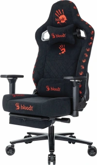 Кресло игровое A4Tech Bloody GC-670 черный искусственная замша крестов. металл подст.для ног - купить недорого с доставкой в интернет-магазине