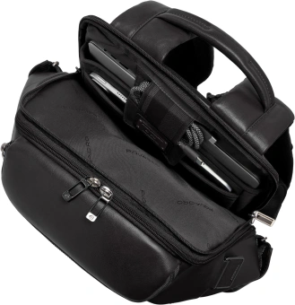 Рюкзак мужской Piquadro Victor CA7182W143/N черный натур.кожа - купить недорого с доставкой в интернет-магазине