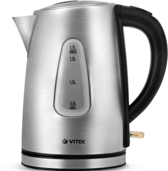 Чайник электрический Vitek VT-7007 1.7л. 2200Вт сталь корпус: металл/пластик - купить недорого с доставкой в интернет-магазине