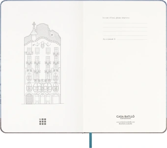 Блокнот Moleskine LIMITED EDITION CASA BATLLO SENTBL6865CBATLLO Large 130х210мм 240стр. слоновая кость страницы линейка твердая обложка подар.кор. - купить недорого с доставкой в интернет-магазине