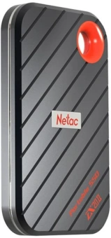 Накопитель SSD Netac USB-C 512GB NT01ZX20II-512-32BK ZX20 II черный - купить недорого с доставкой в интернет-магазине
