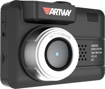 Видеорегистратор с радар-детектором Artway MD-107 GPS черный - купить недорого с доставкой в интернет-магазине