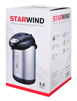 Термопот Starwind STP1130 3л. 750Вт черный - купить недорого с доставкой в интернет-магазине