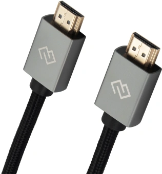 Кабель аудио-видео Digma HDMI (m)/HDMI (m) 2м. феррит.кольца позолоч.конт. черный (D-HDMI-2FF-V2.0-2M) - купить недорого с доставкой в интернет-магазине